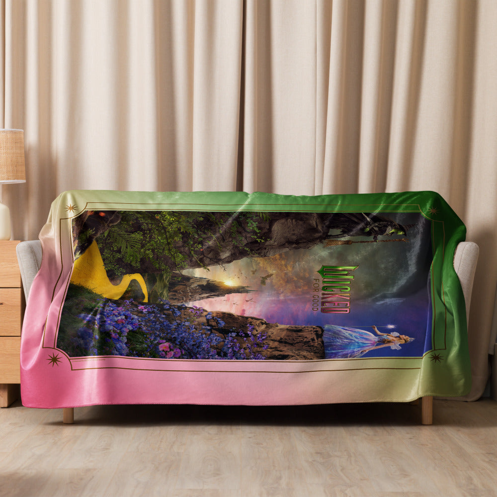 Wicked: For Good Key Art Sherpa Blanket