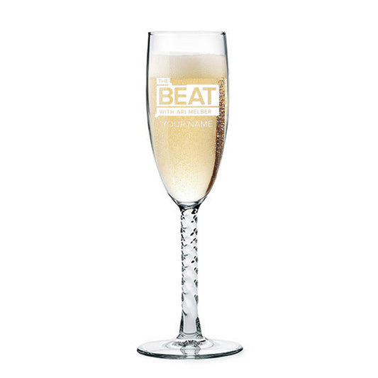 The Beat with Ari Melber Personalized Champagne Flute