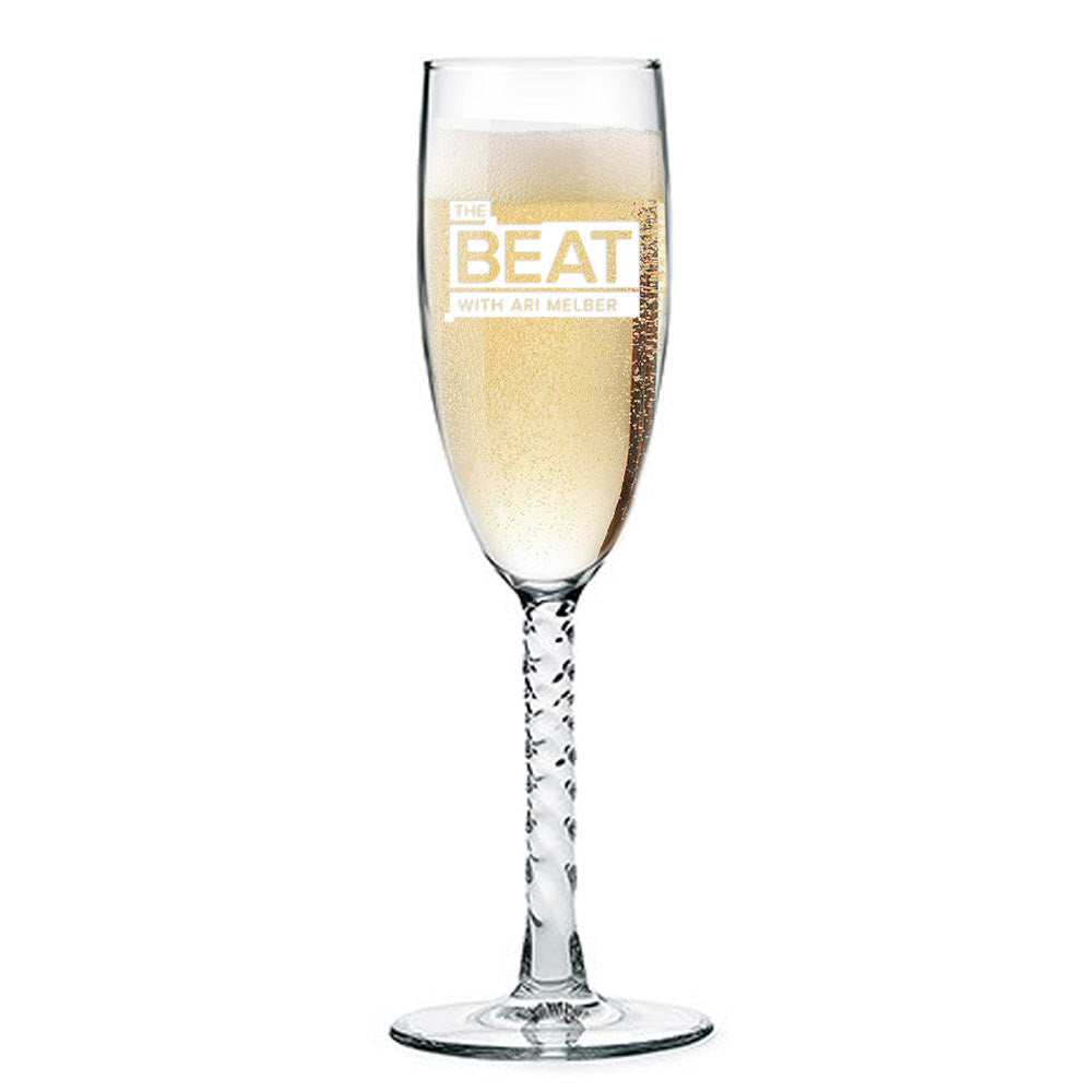 The Beat with Ari Melber Champagne Flute