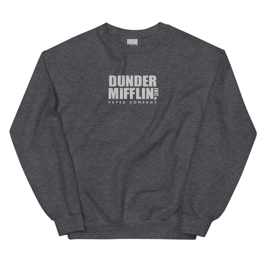 The Office World's Best Boss Embroidered Sweatshirt Dark Heather