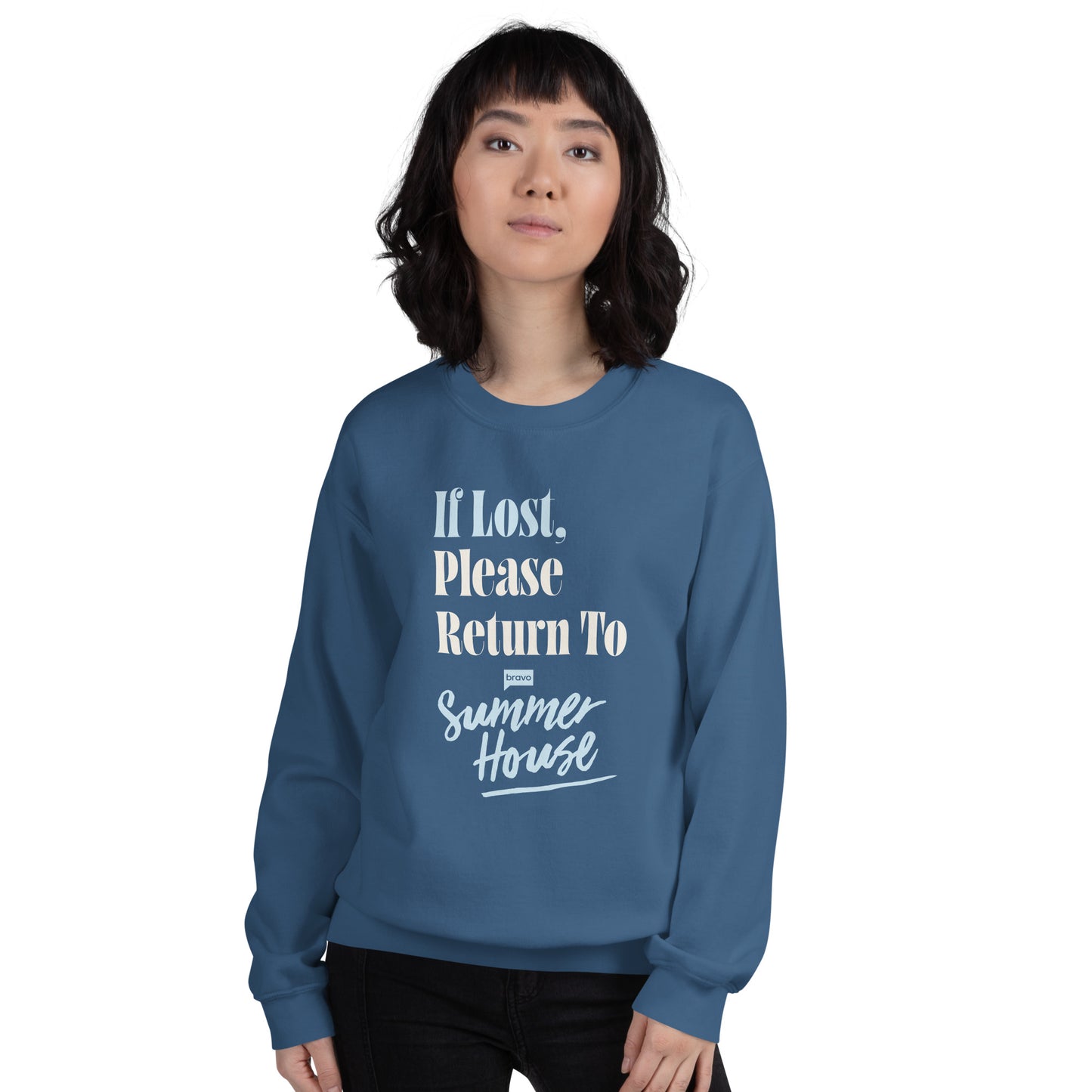 Summer House If Lost, Return To Summer House Unisex Crewneck
