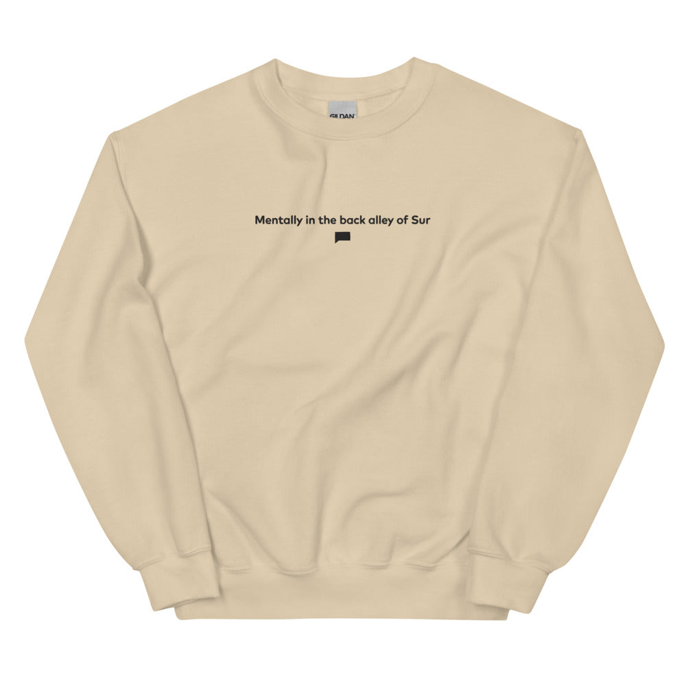 Vanderpump Rules Back Alley Embroidered Crewneck  Sand