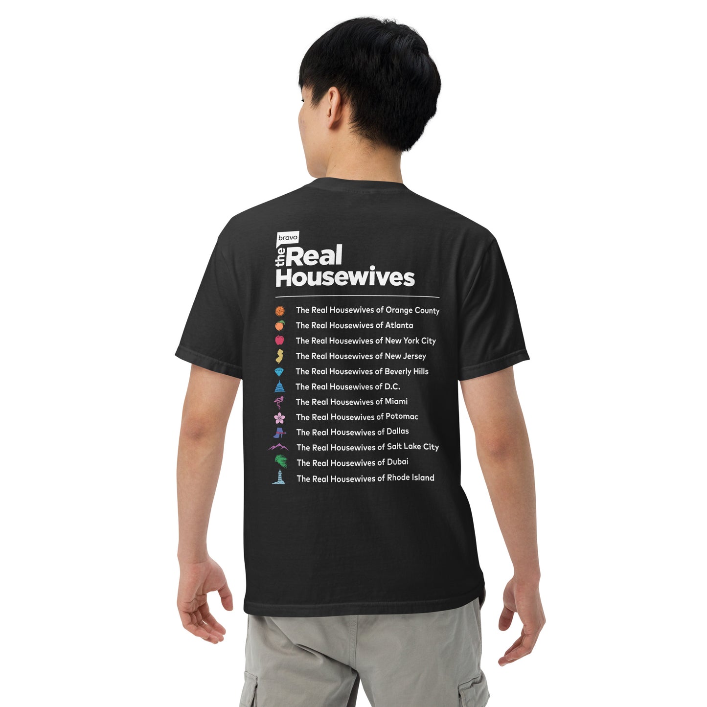 The Real Housewives 20th Anniversary T-Shirt Show Lineup