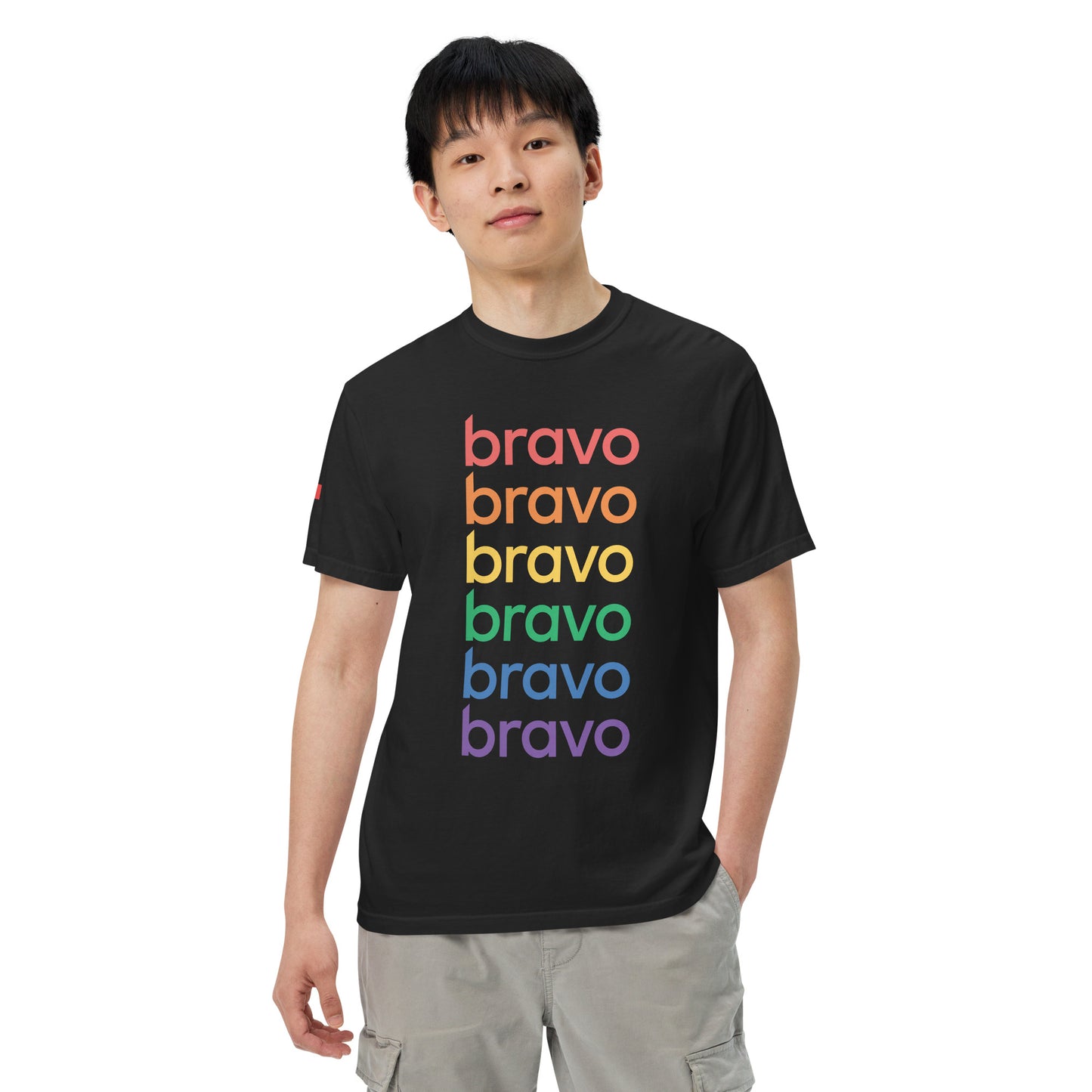 Bravo Pride Comfort Colors T-Shirt Logo