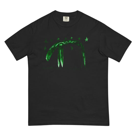 Anemone Drawing Comfort Colors T-Shirt Black