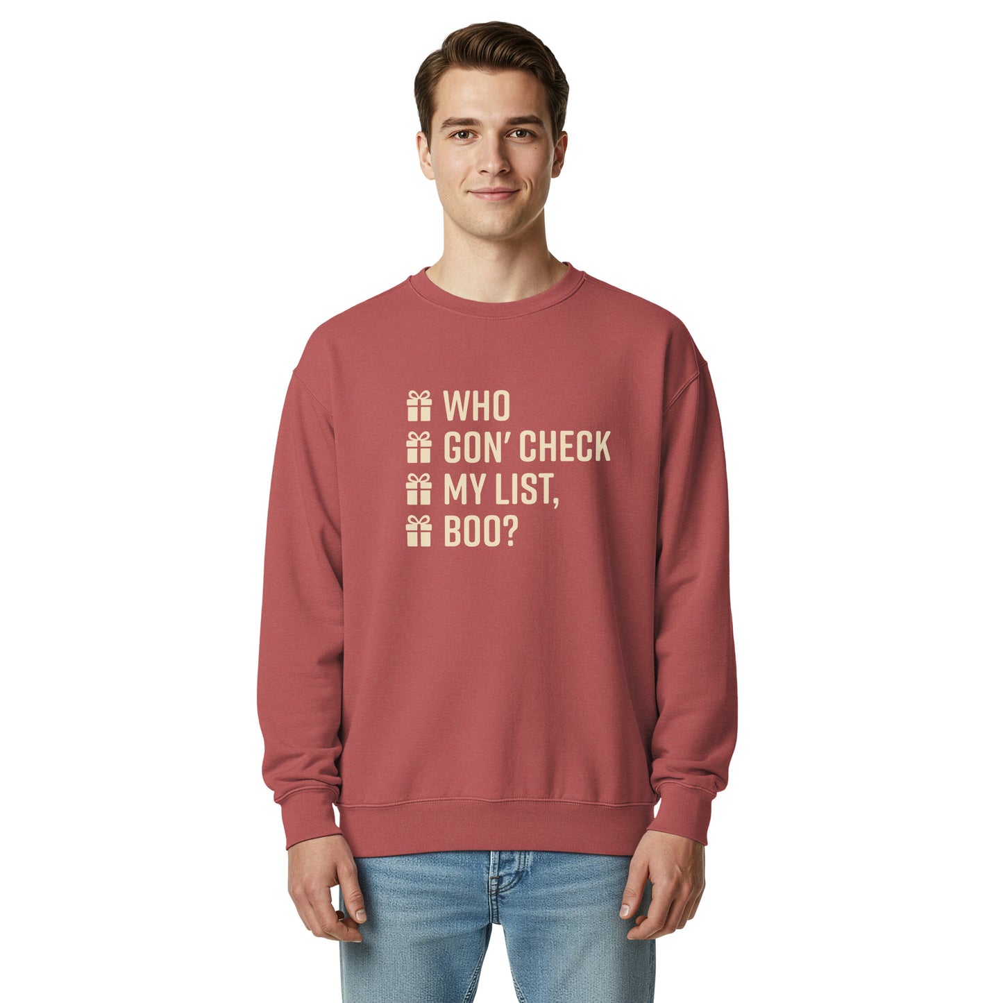 Bravo Sweatshirt Who Gon' Check My List, Boo?