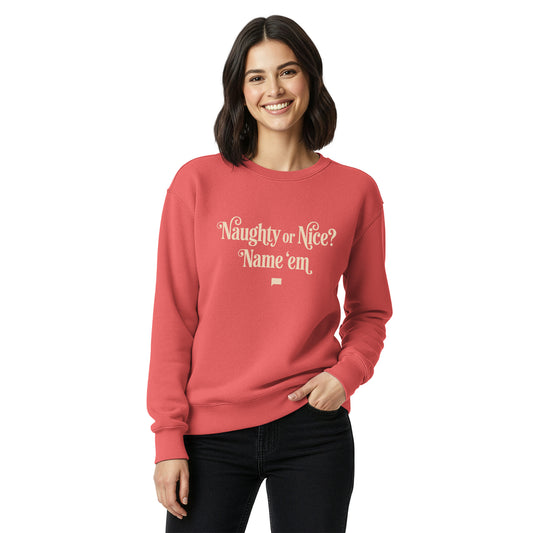 Bravo Sweatshirt Naughty or Nice? Name 'em