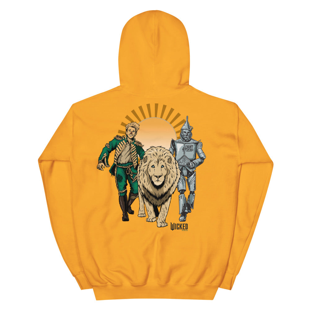 Wicked: For Good Classic Characters Hoodie Gold