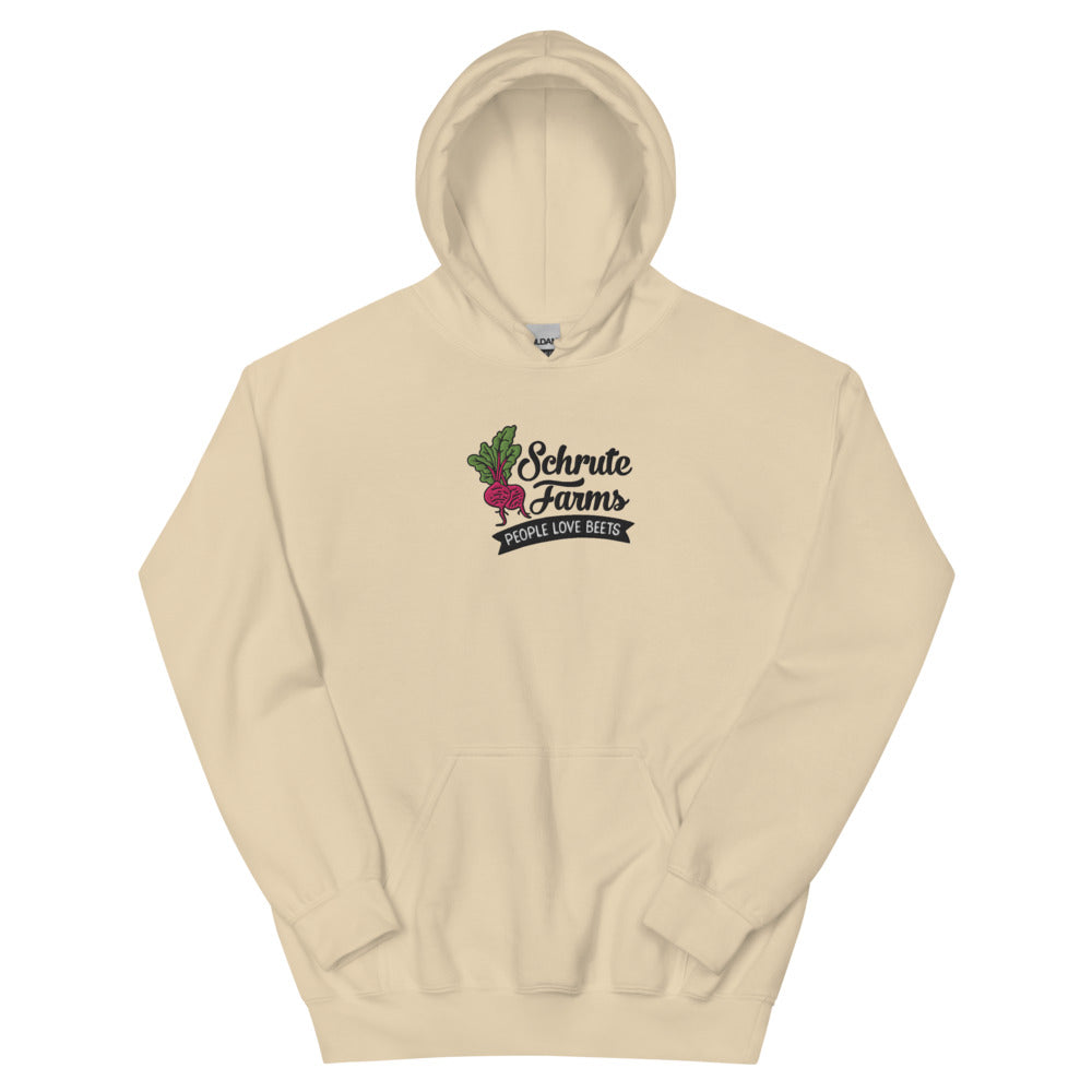 The Office Schrute Farm Embroidered Hoodie Sand