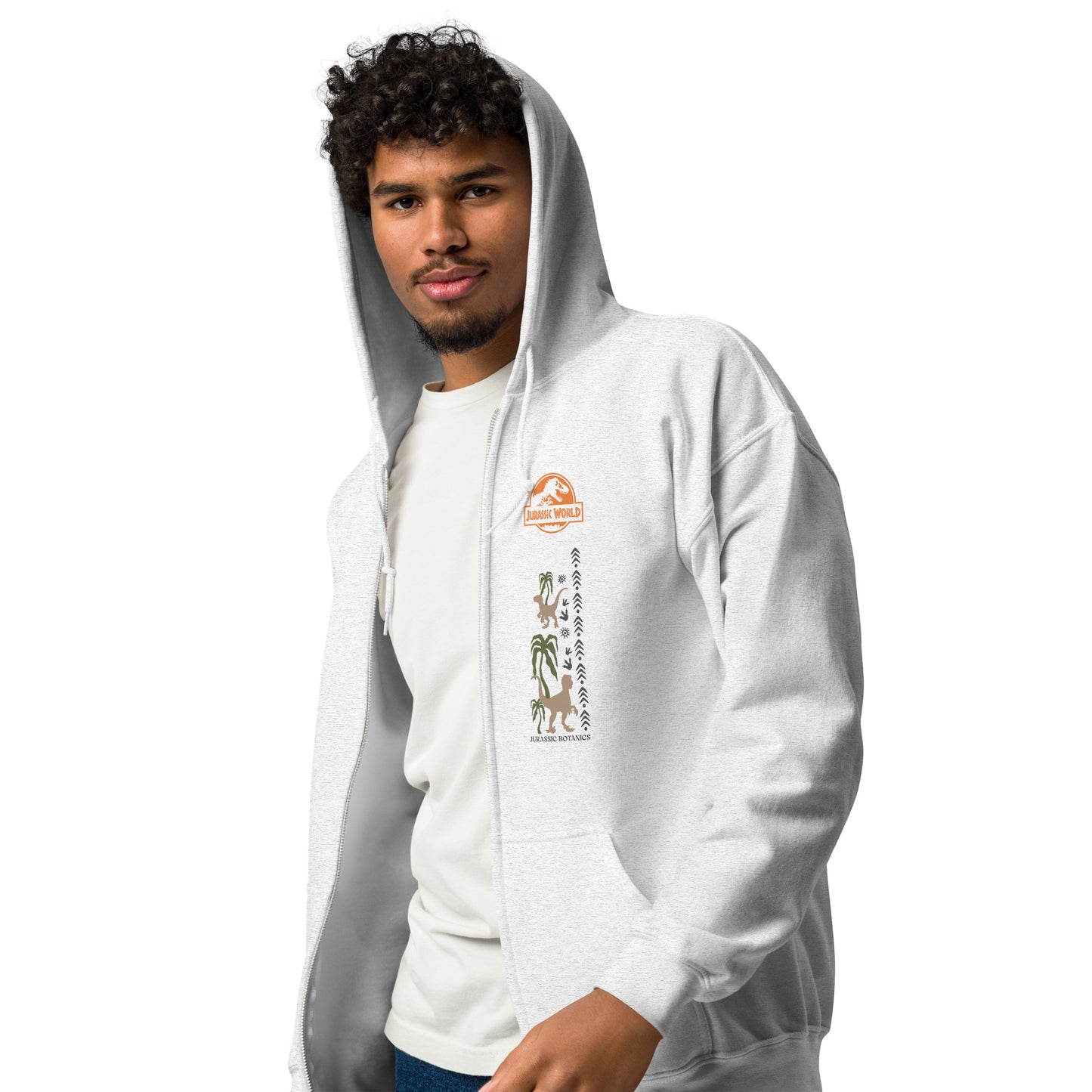Jurassic World Zip-Up Hoodie Evolution is Forever