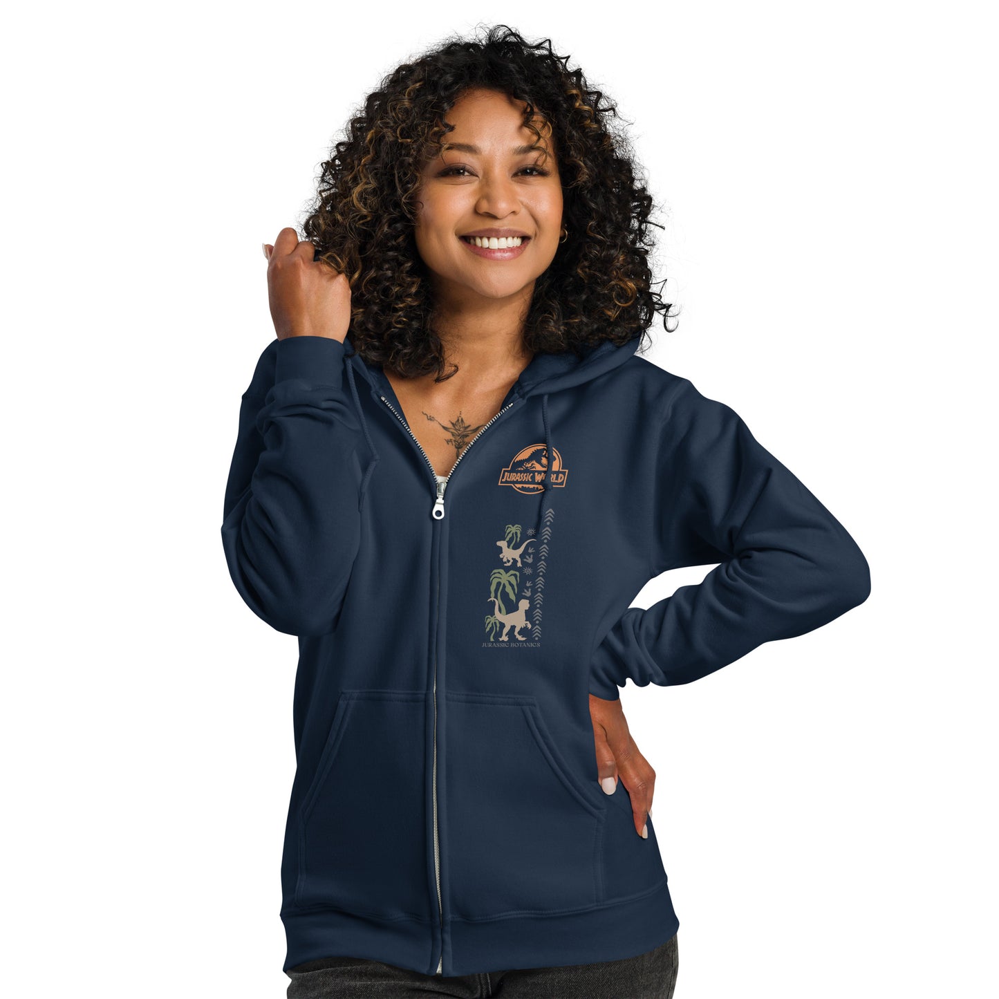 Jurassic World Zip-Up Hoodie Evolution is Forever