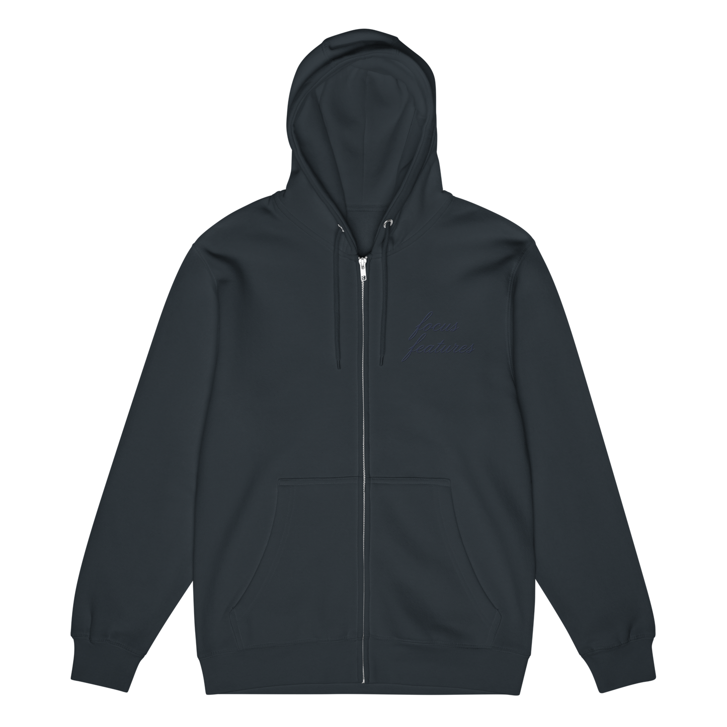 Focus Features Logo Embroidered Zip-Up Hoodie
