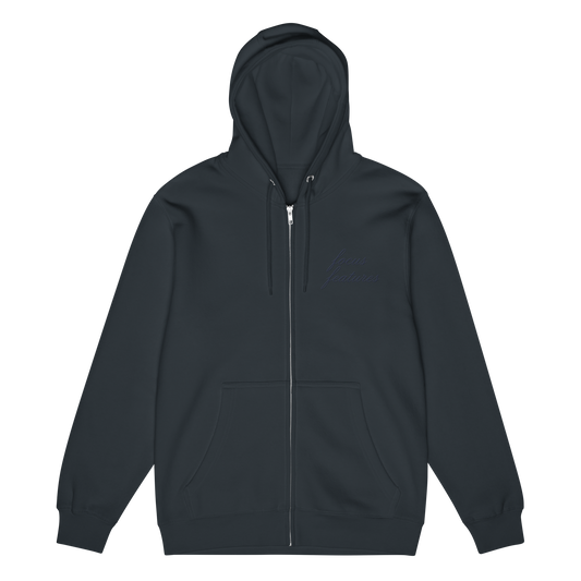 Focus Features Logo Embroidered Zip-Up Hoodie