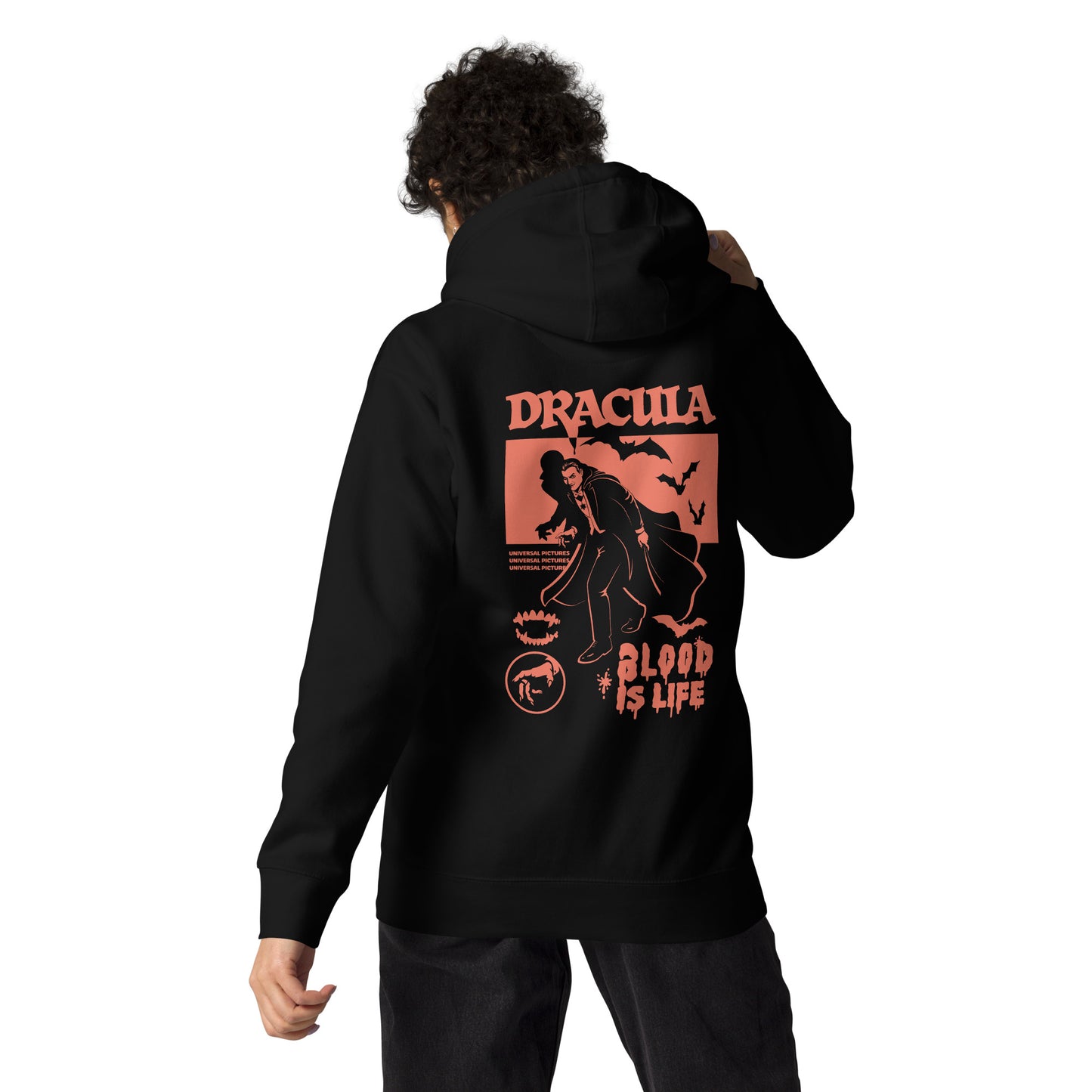 Universal Monsters Dracula Hoodie Blood Is Life