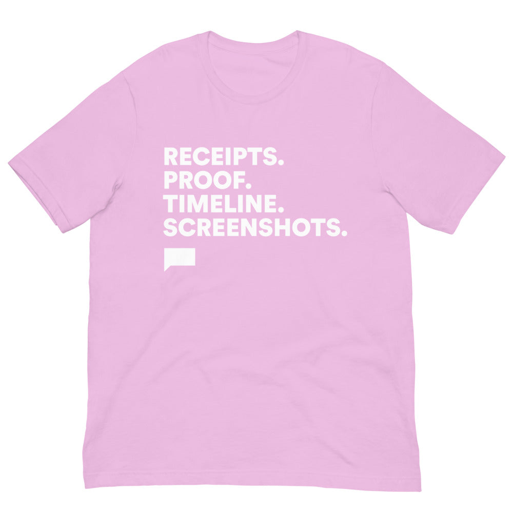 The Real Housewives of Salt Lake City T-Shirt Receipts  Lilac