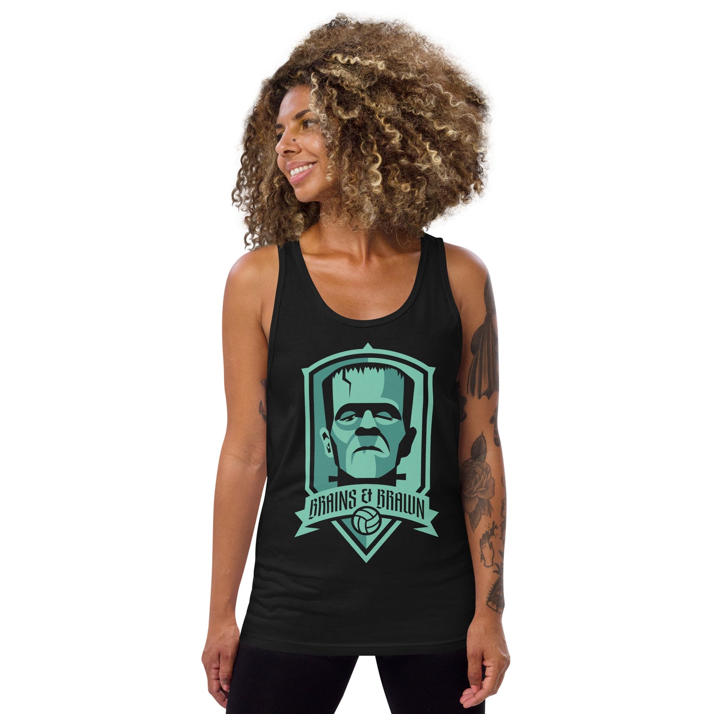 Universal Monsters Frankenstein Tank Top Brains & Brawn