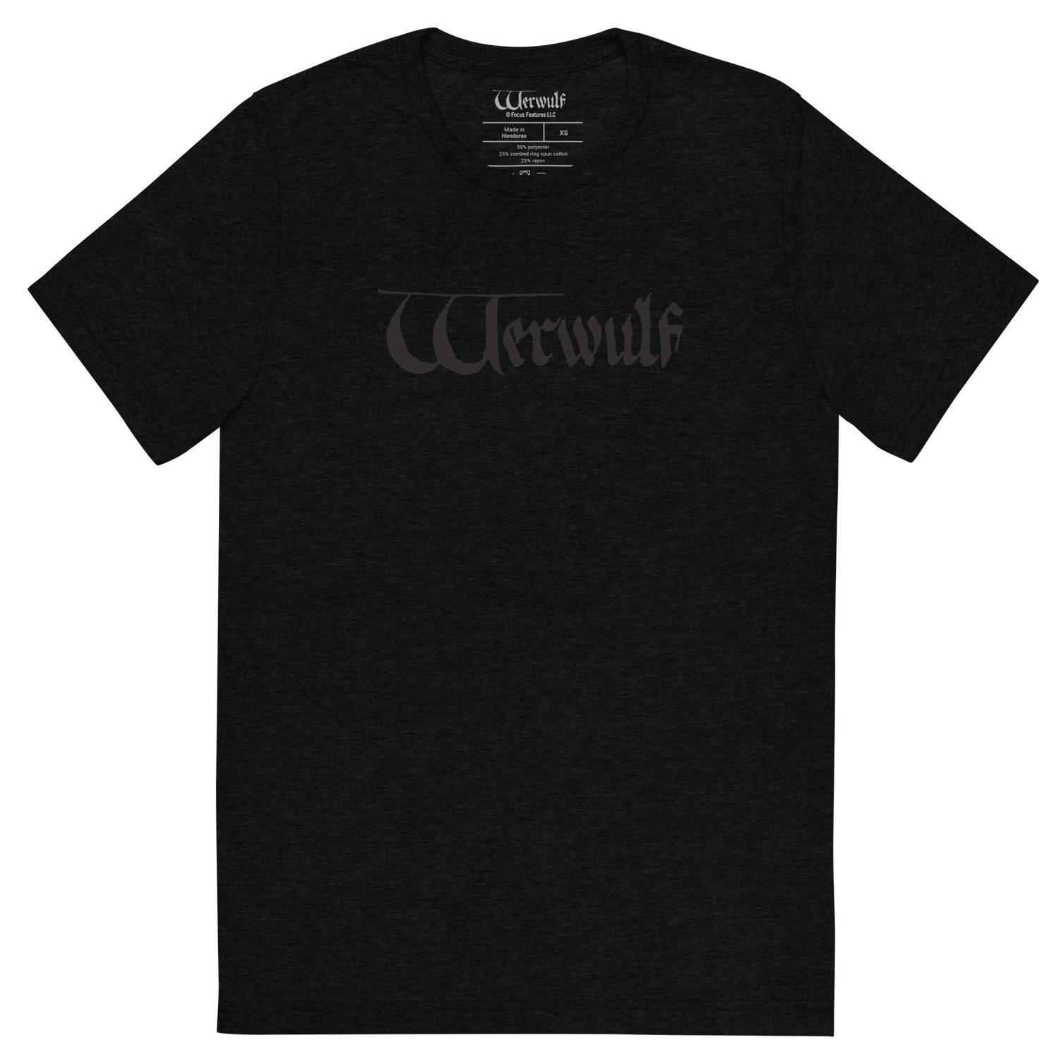 Werwulf Unisex Black Script T-Shirt