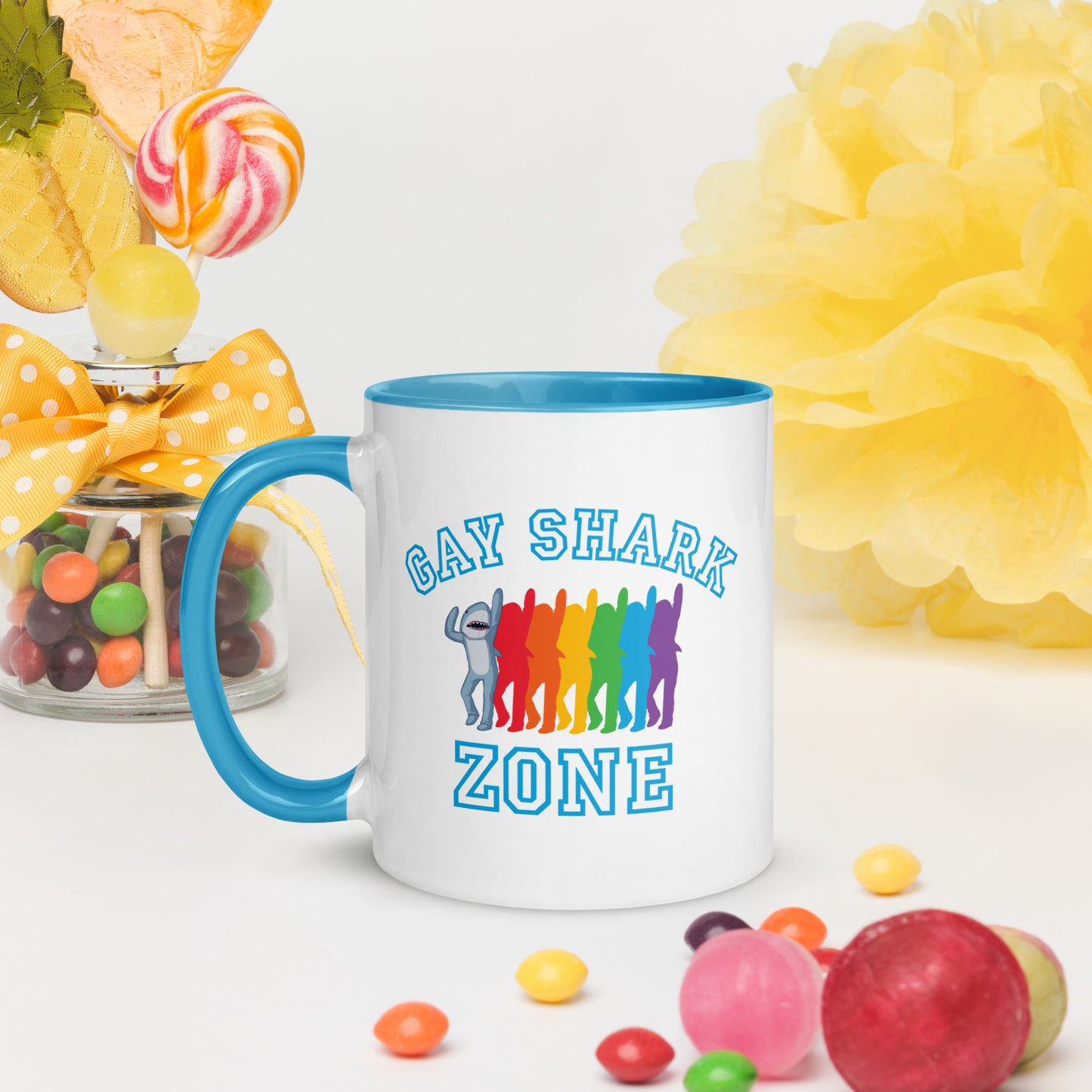 Watch What Happens Live Two-Tone Mug Gay Shark Zone