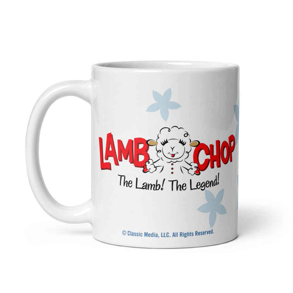Lamb Chop Mug Flowers 11 oz