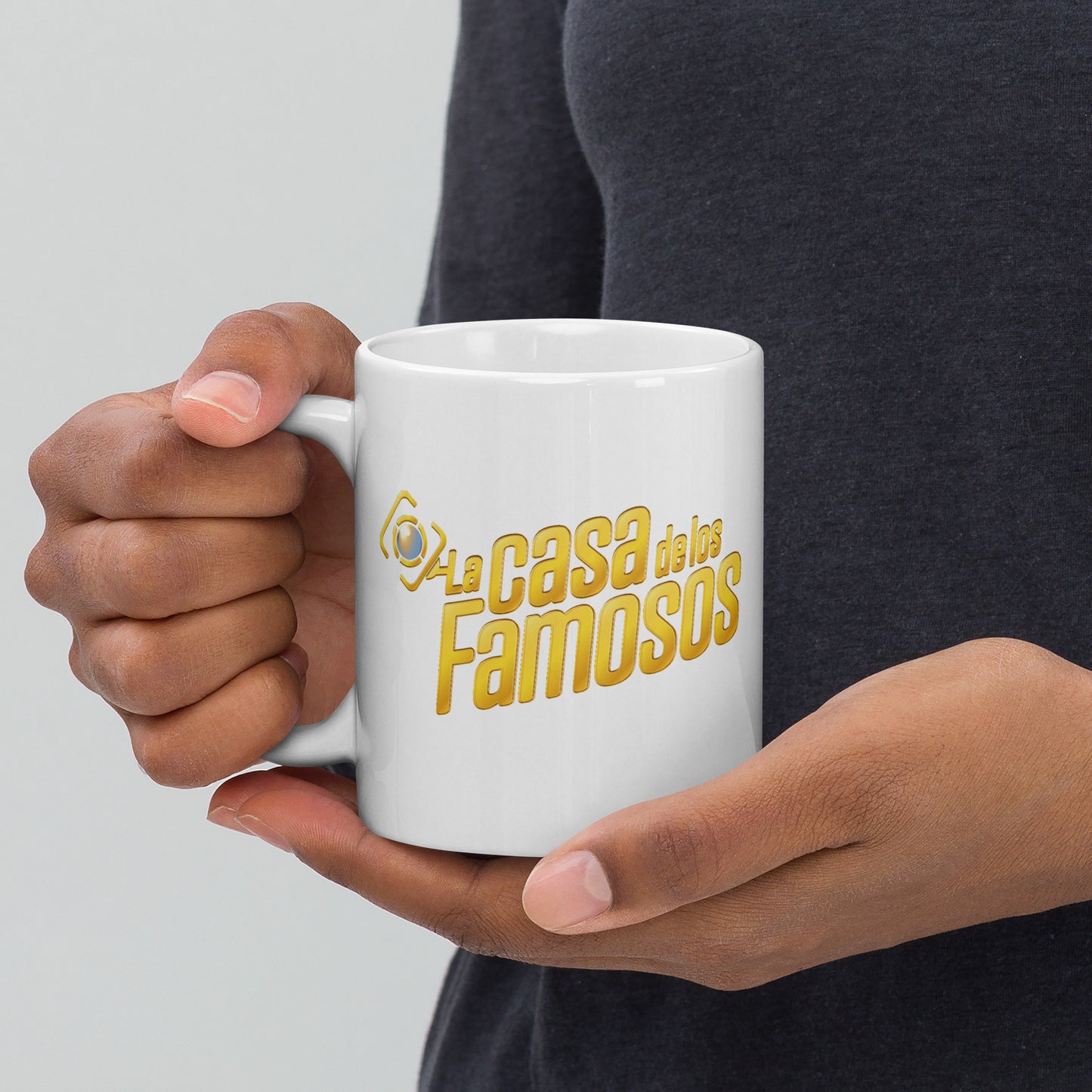 La Casa De Los Famosos Mug Logo