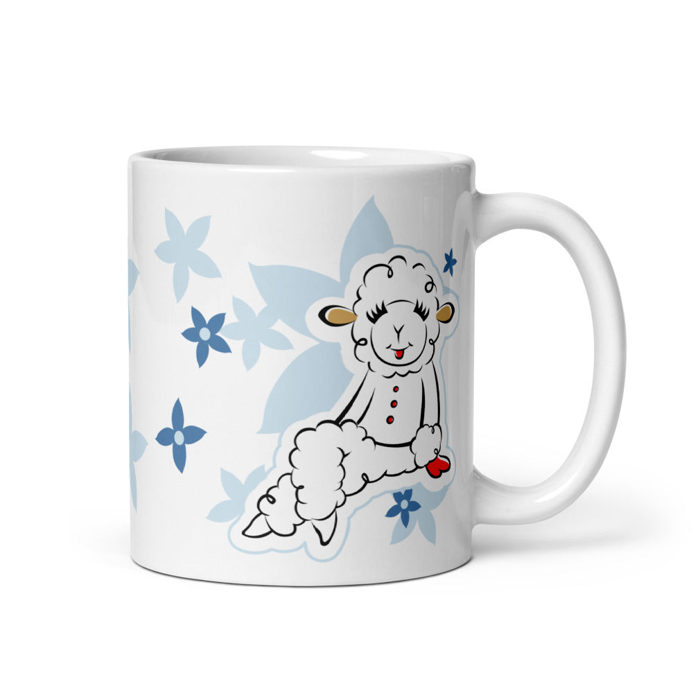 Lamb Chop Mug Flowers