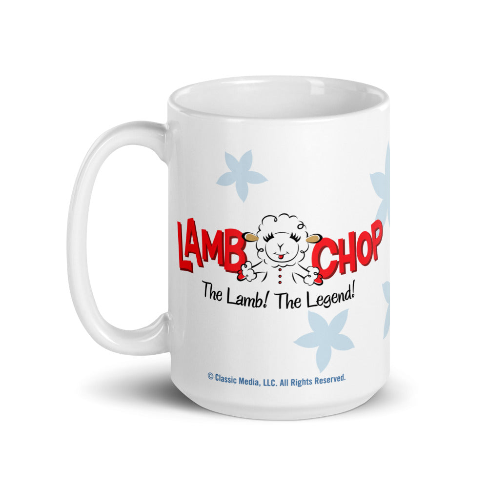 Lamb Chop Mug Flowers 15 oz