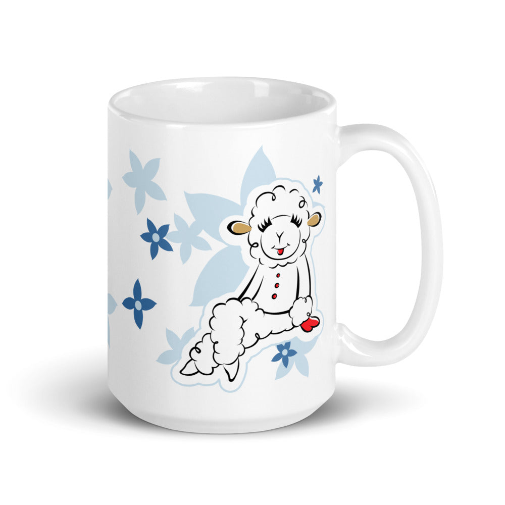 Lamb Chop Mug Flowers