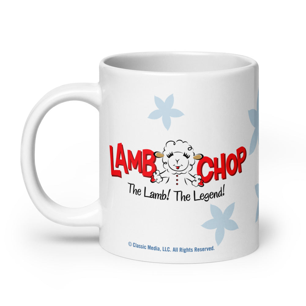 Lamb Chop Mug Flowers 20 oz