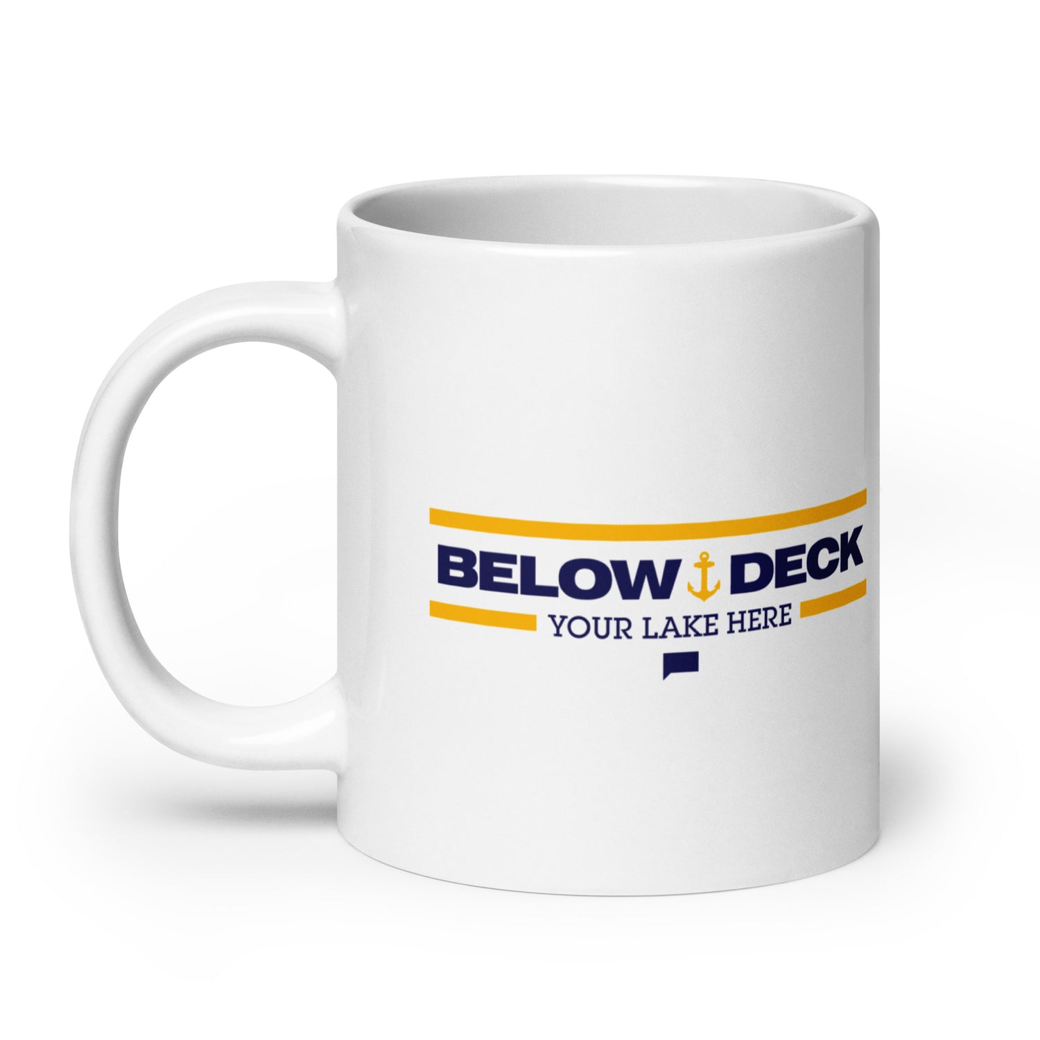 Below Deck Mug Personalized Lake