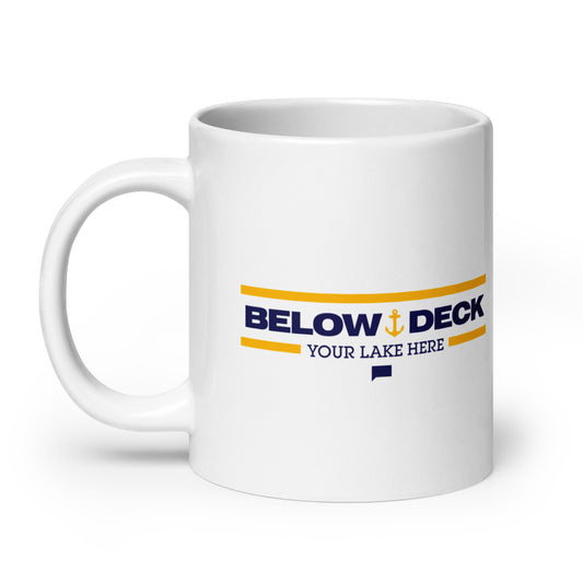 Below Deck Mug Personalized Lake