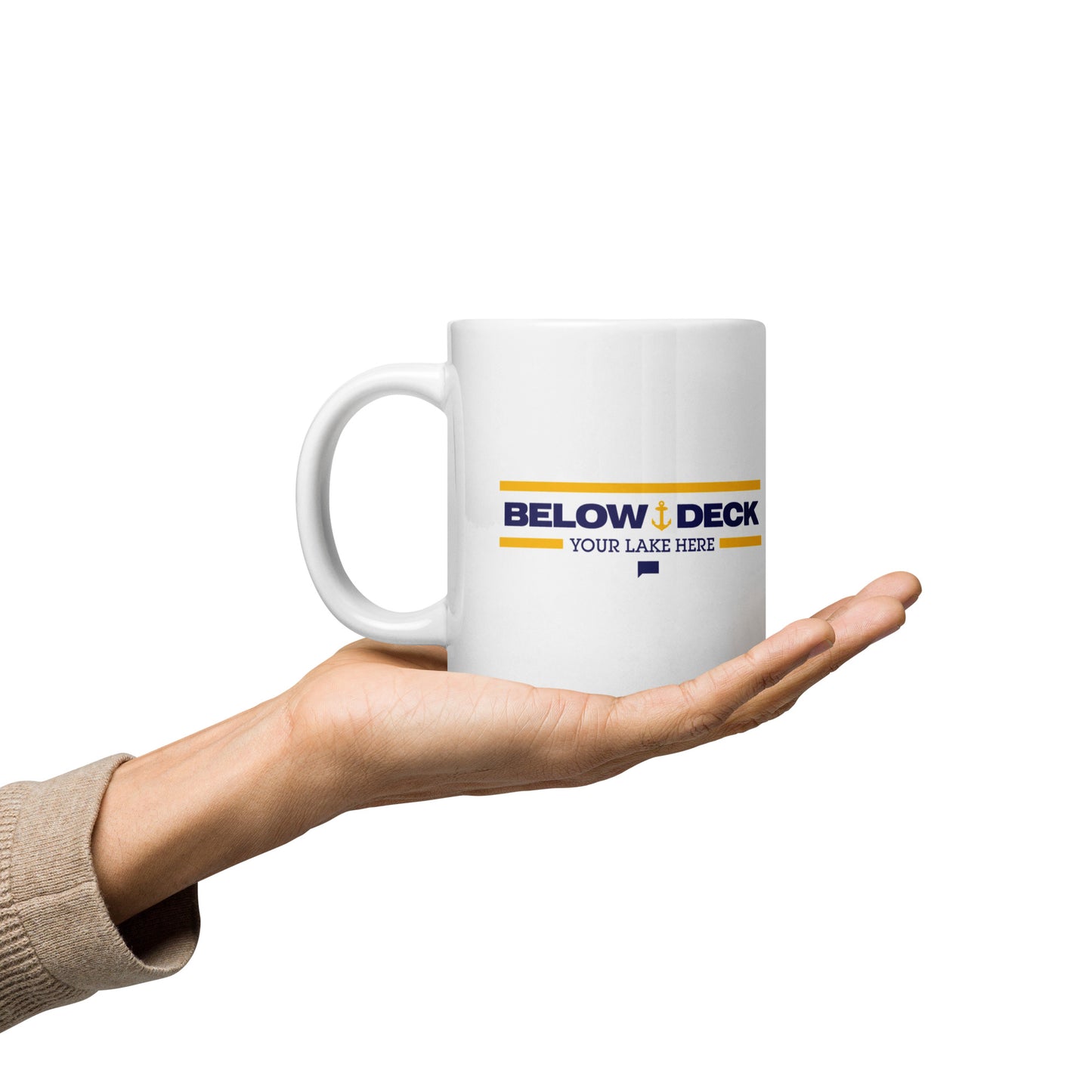 Below Deck Mug Personalized Lake