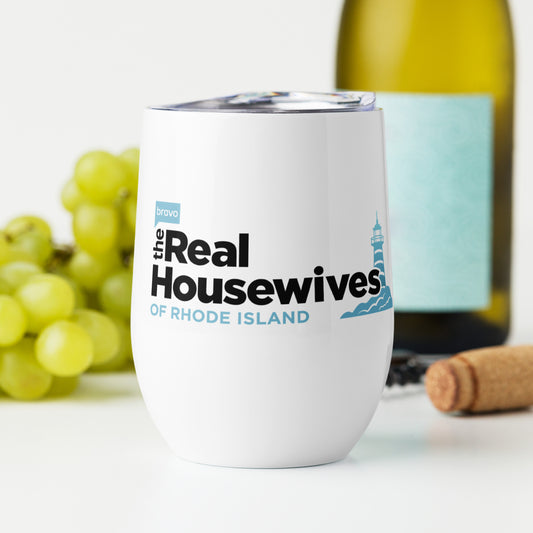 The Real Housewives of Rhode Island Wine Tumbler Logo