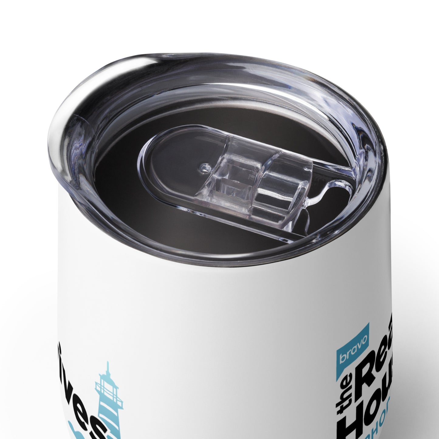 The Real Housewives of Rhode Island Wine Tumbler Logo