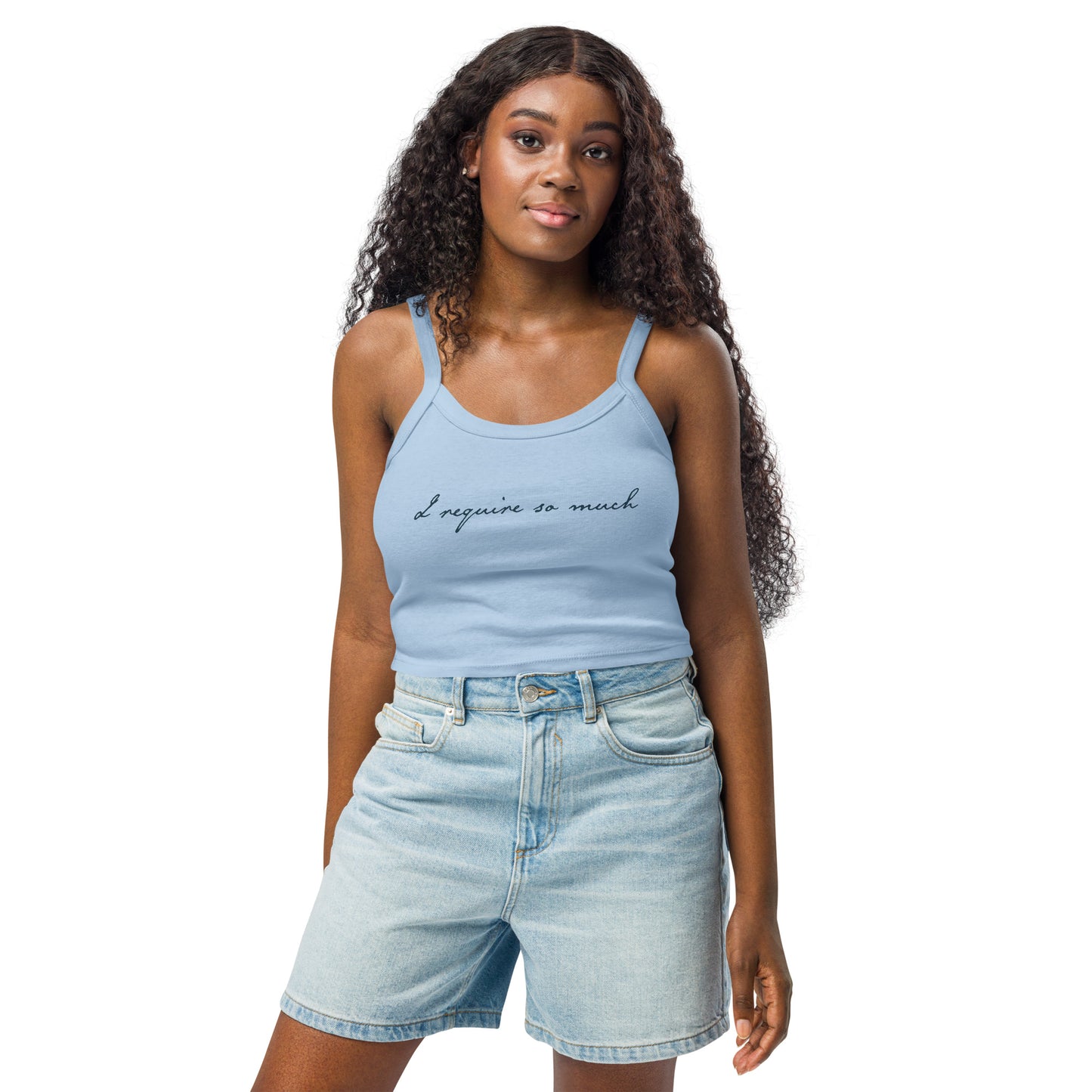 Sense and Sensibility I Require So Much Womens Micro Rib Tank Top