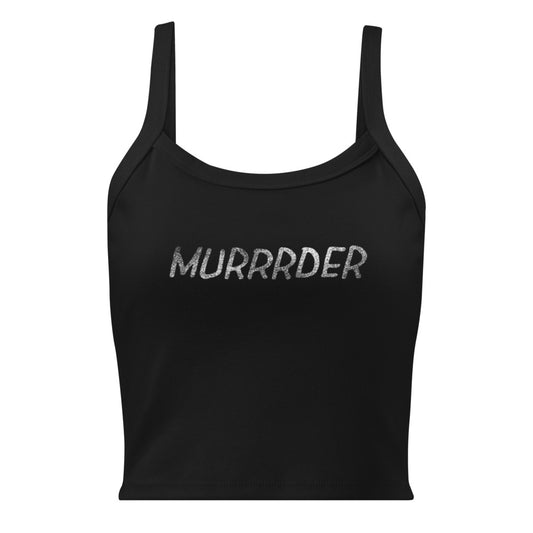 The Traitors Women's Tank Top Murrrder Solid Black Blend