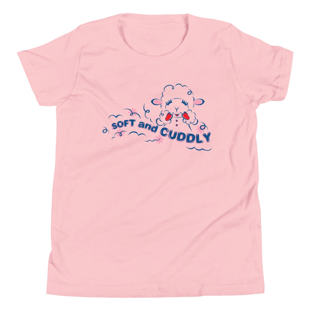 Lamb Chop Youth T-shirt Soft and Cuddly Pink