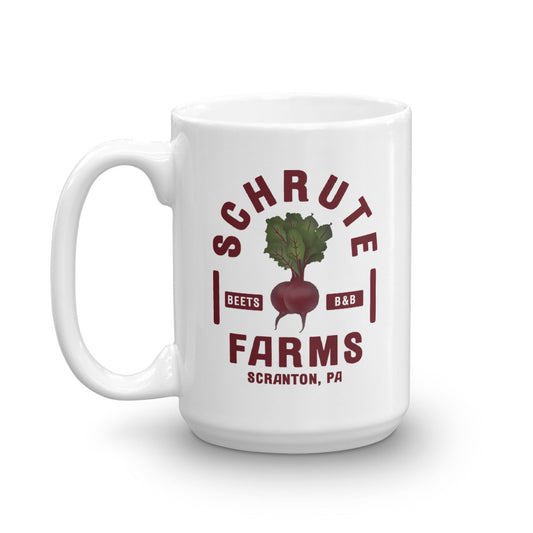  The Office Schrute Farms Beets Travel Coffee Mug, 16oz -  Ceramic Insulated To-Go Tumbler Thermos w/Lid - Officially Licensed  Merchandise - Gift for Men, Women, Fathers Day : Home & Kitchen