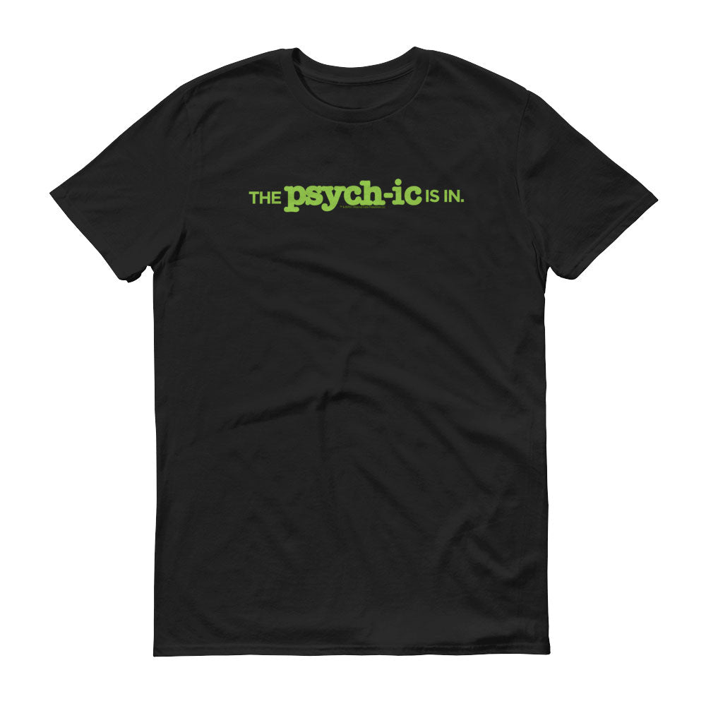 Psych The Psychic Is In Adult Short Sleeve T-Shirt
