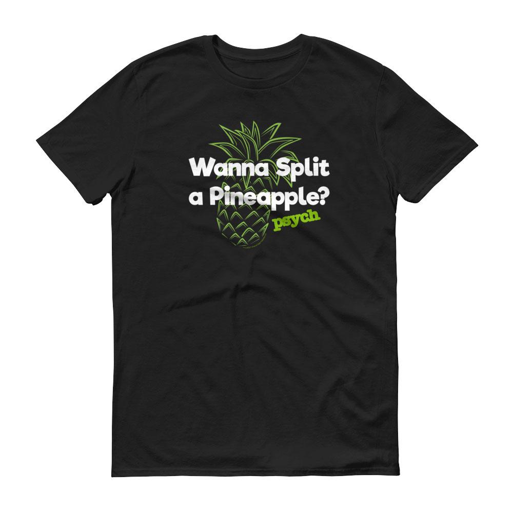 Psych Wanna Split a Pineapple? Adult Short Sleeve T-Shirt
