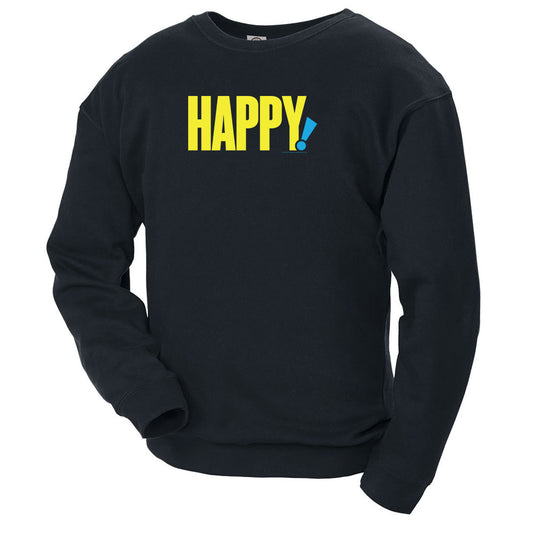 Happy! Logo Adult Fleece Crew Sweatshirt