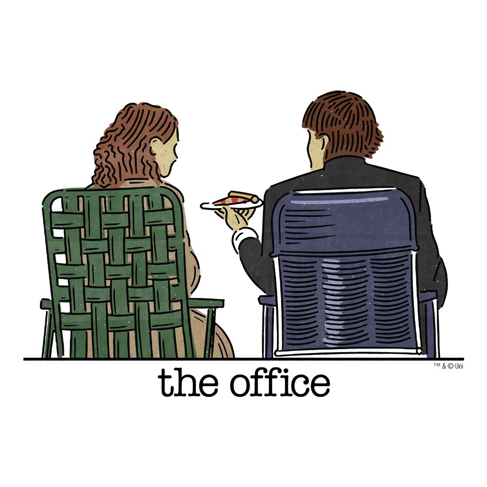 The Office Jim and Pam Roof Date White Mug