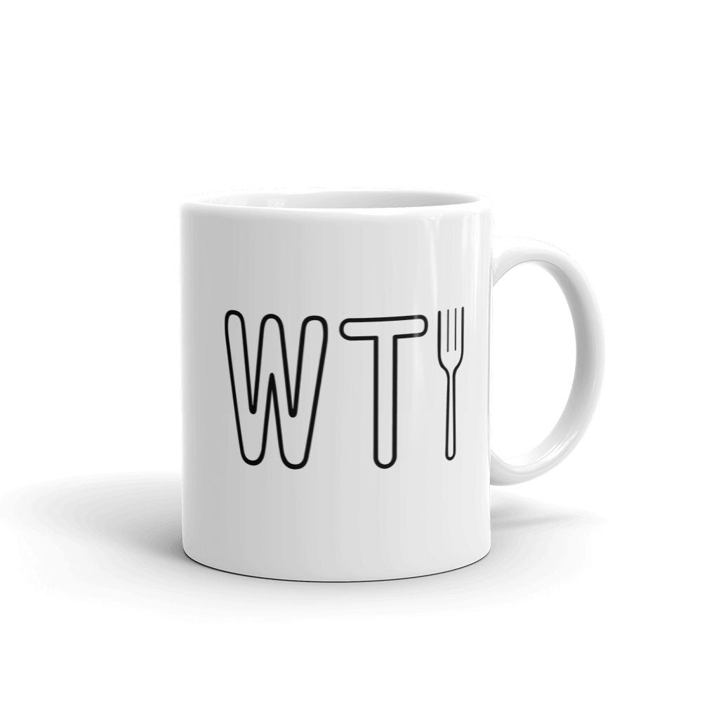 The Good Place WTFork White Mug