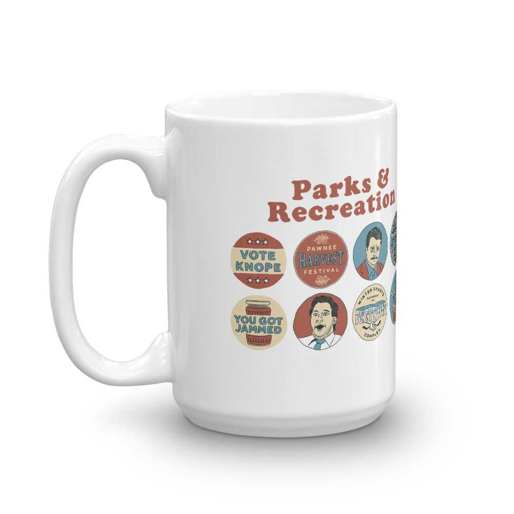 Parks and Recreation Quote Mash-Up White Mug