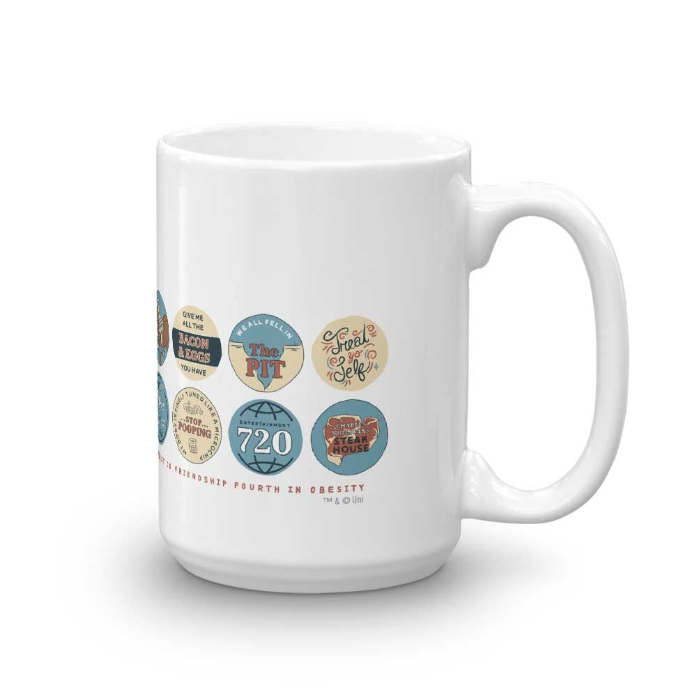 Parks and Recreation Quote Mash-Up White Mug