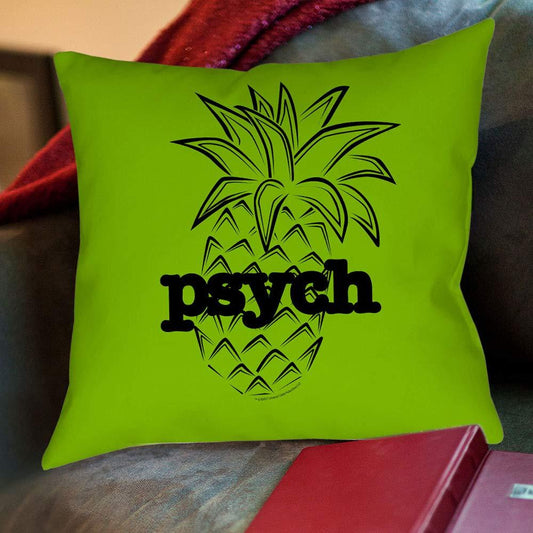 Psych Pineapple Throw Pillow
