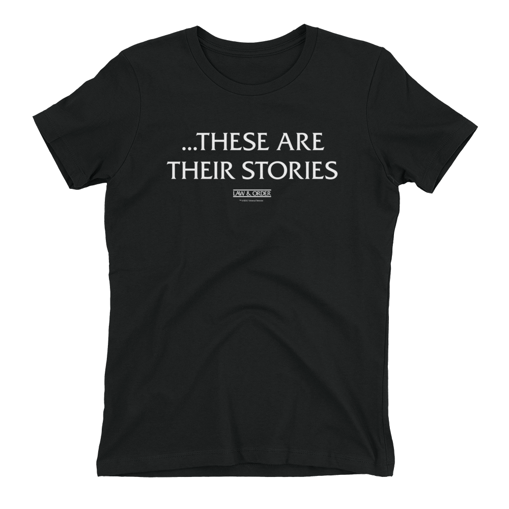 Law & Order These Are Their Stories Women's Short Sleeve T-Shirt