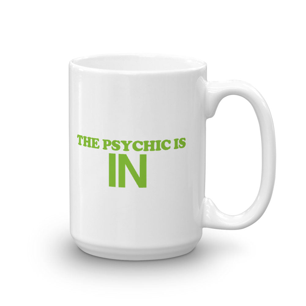 Psych The Psychic Is In White Mug