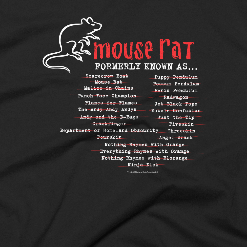 Parks and Recreation Mouse Rat Formerly Known As Men's Short Sleeve T-Shirt