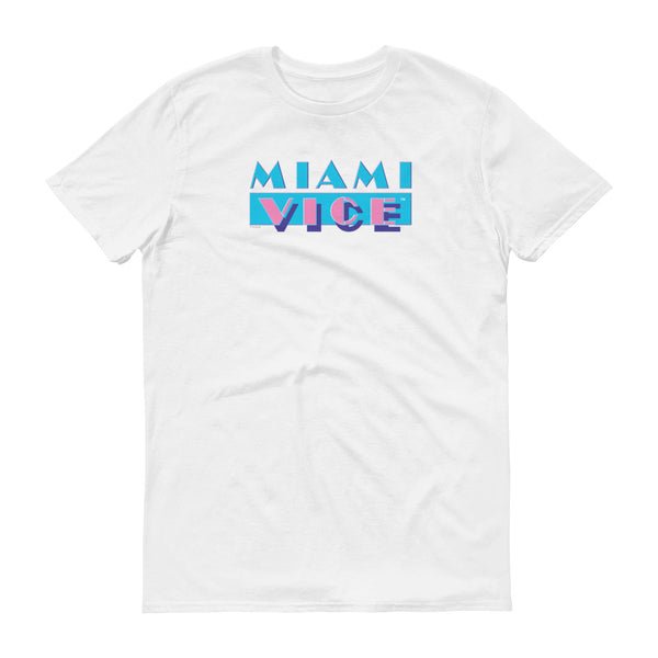 Camiseta De Miami Vice Herren Schwarz Neu Fun Kult Tubbs Crocket Para