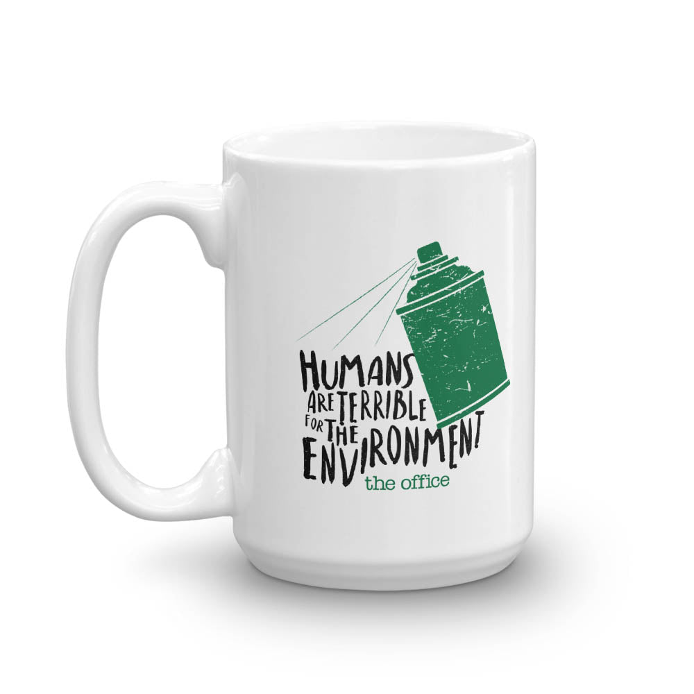 The Office Humans Are Terrible for the Environment  White Mug